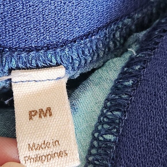 Soft Surroundings Pull On Pants M Petite Wide Leg Haute Savoie Blue Beach Rayon‎ - Picture 6 of 16